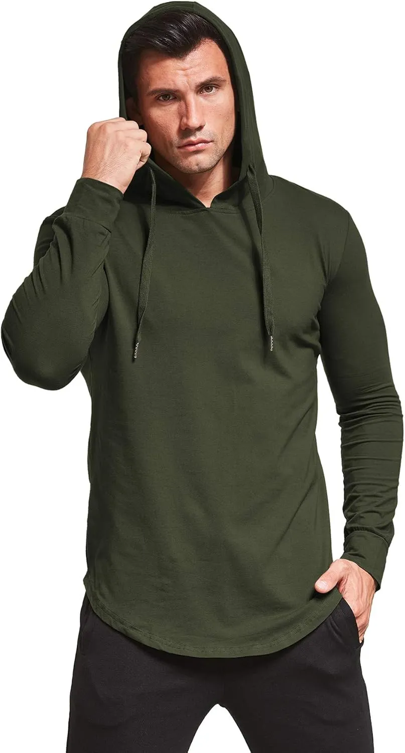 Aiyino Men's S-5X Long Sleeve Fashion Athletic Hoodies Sport Sweatshirt Hip Hop Pullover