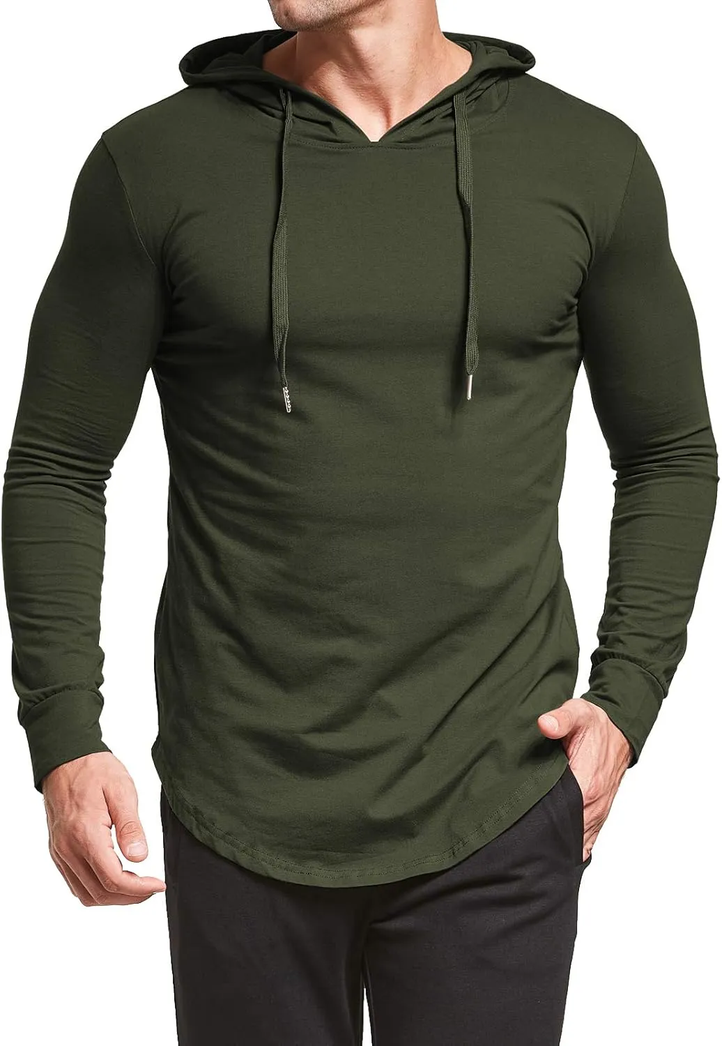 Aiyino Men's S-5X Long Sleeve Fashion Athletic Hoodies Sport Sweatshirt Hip Hop Pullover
