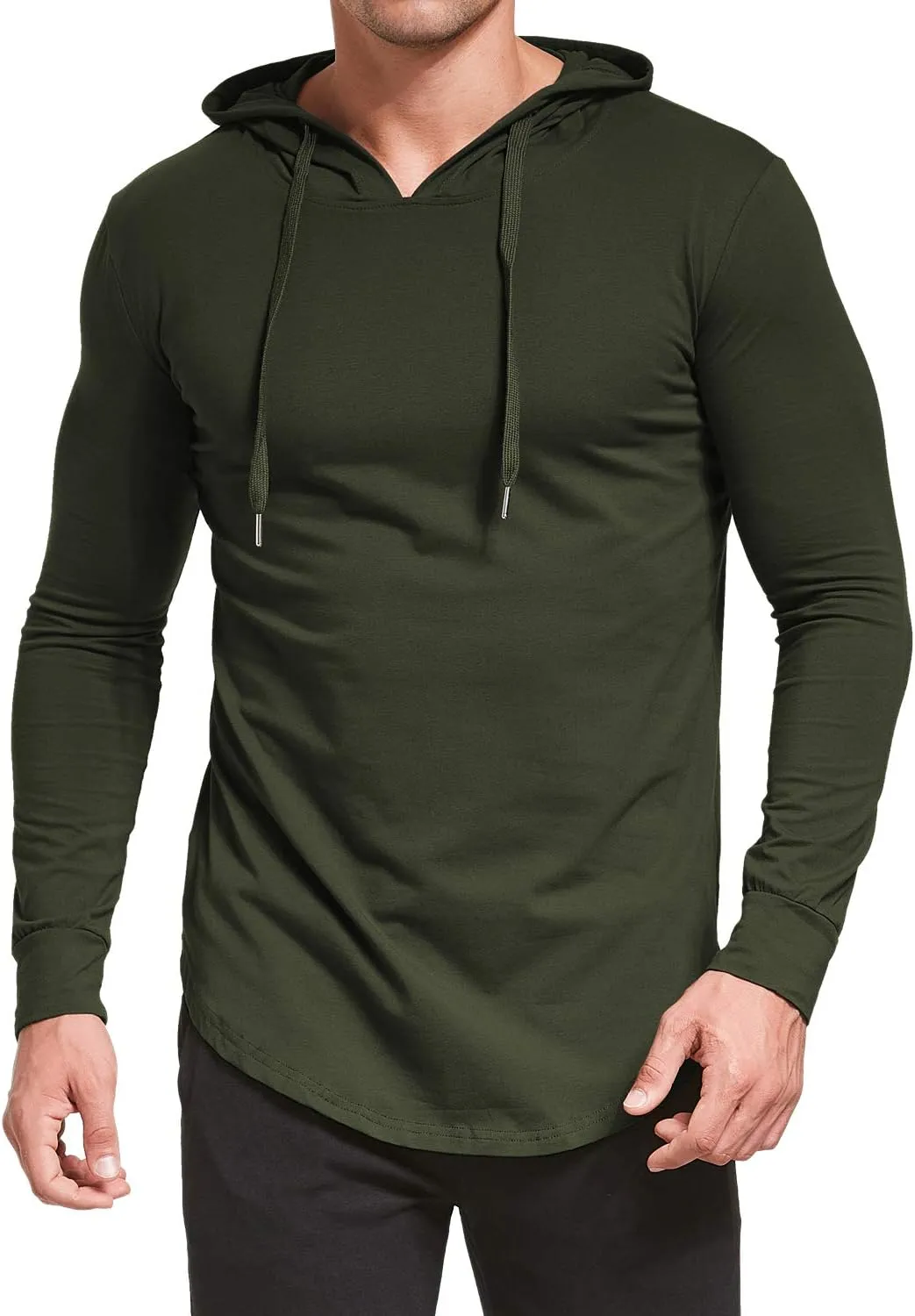 Aiyino Men's S-5X Long Sleeve Fashion Athletic Hoodies Sport Sweatshirt Hip Hop Pullover