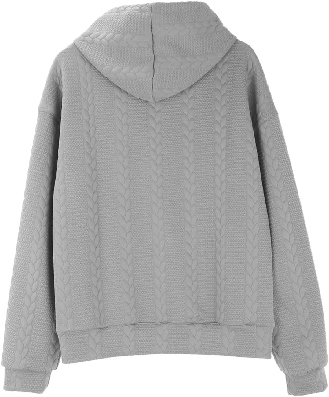 Mens Relaxed Fit Knitted Hoodie Hipster Casual Long Sleeve Solid Color Pullover Sweater Lightweight Hooded Sweatshirt