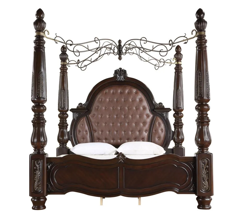 PALAZZO MARINA POST SET FOR K OR Q FB-WALNUT