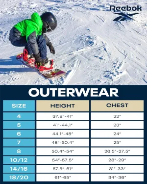 Reebok Boys Winter Coat - Heavyweight Quilted Puffer Snow Parka - Weather Resistant Ski Jacket for Boys (8-20)