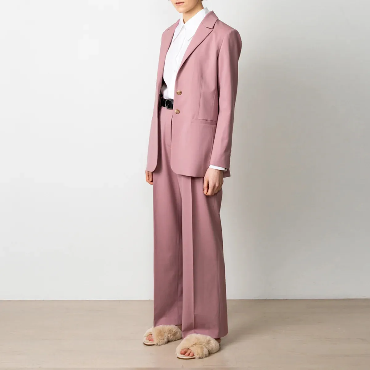 Swipe Wool Pants Pink